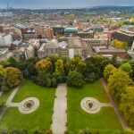 Park in Dublin Iveagh Gardens aerial