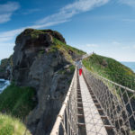 The Carrick-a-rede rope bridge